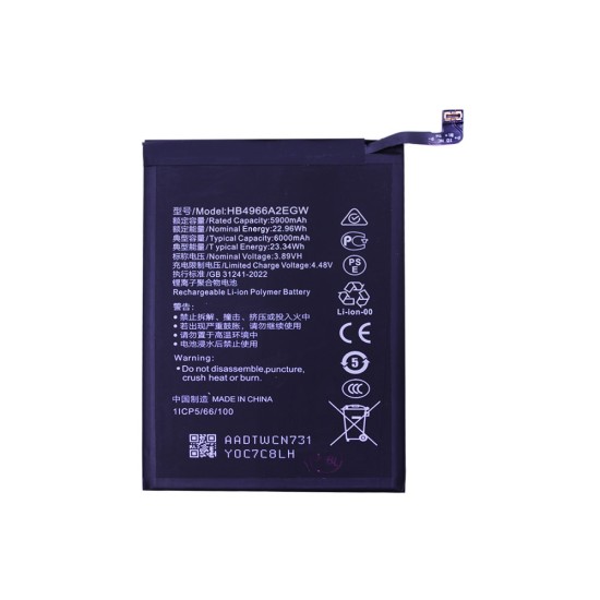 Battery HB4966A2EGW For Huawei Honor X7b 6000mAh